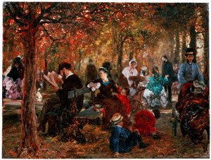 In de Jardin de Luxembourg Een herinnering aan de Jardin de Luxembourg, 1876