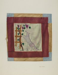 Applique sprei (detail)