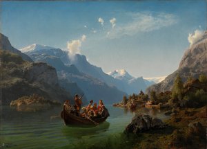 Bruidsprocessie op de Hardanger