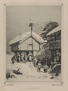 Illustratie uit het boek Noorwegen voorgesteld in tekeningen van Asbjørnsen, P.Chr. en uitgegeven door Chr. Tønsberg (no, 1848) door Adolph Tidemand