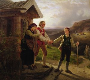 Het afscheid van de jongste zoon