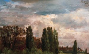 Uitzicht in het Park van Prins Albrecht door Adolph Menzel