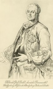 Heinrich von Brühl door Adolph Menzel
