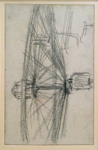 Wiel in Beweging door Adolph Menzel