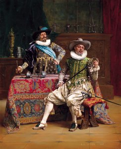 De wapensmeden van de koning door Adolphe Alexandre Lesrel