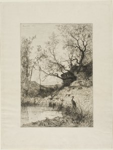 Een Vijver bij Rousillon door Adolphe Appian