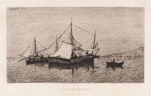 Vissersboot/Kustvaartboot (Italiaanse Kust) (Barque de Pêcheurs/Barque de Cabotage (Côtes d