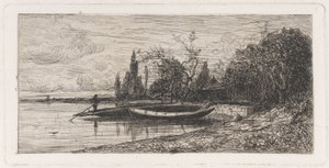 Oever van het meer door Adolphe Appian