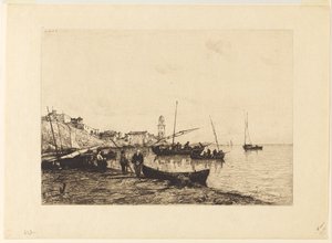 De haven van San Remo door Adolphe Appian