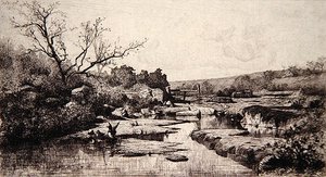 Bron van de Albarine-rivier door Adolphe Appian