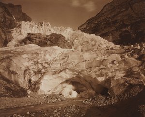 Zwitserland. Grindelwald, Bovenste gletsjer, Bron van de Lutschine