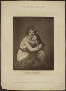 [De kunstenares en haar dochter, door Vigee-Lebrun, Musée du Louvre] door Adolphe Braun