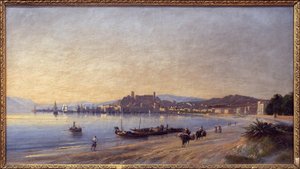 Panorama van Cannes vanaf de kust