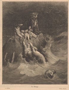 Zondvloed door Adolphe Francois Pannemaker