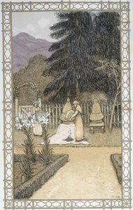 Het leven van bijen: het werk van de imker - tekening door A. Giraudon