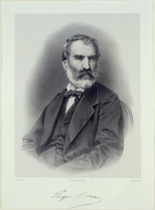 Portret van de schrijver Eugène Pelletan 1813-1884 door Adolphe Guillon