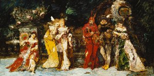 Personages op een Dek met Faust en Mephisto, c.1875-1880