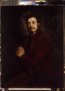 Portret van de heer Khan door Adolphe Joseph Thomas Monticelli