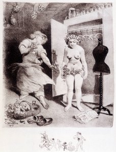 De hebzucht - tekening door Willette
