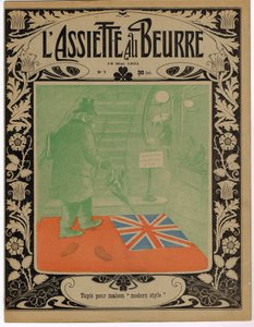 Omslag van The Butter Plate, Satirique en Colours door Adolphe Leon Willette