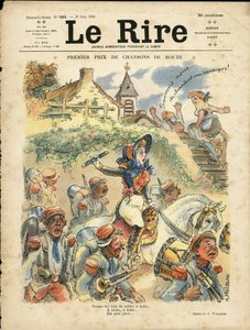 Illustratie van Adolphe dit Willette (1857-1926) voor de omslag van Le Rire door Adolphe Leon Willette