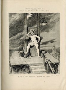 Illustratie van Adolphe dit Willette in Le Courrier francais, nr. 4 door Adolphe Leon Willette