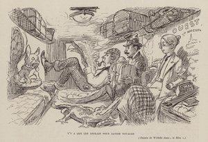 Alleen de Engelsen weten hoe te reizen door Adolphe Leon Willette