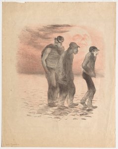 Parijse Scènes en Moordenaars door Adolphe Leon Willette
