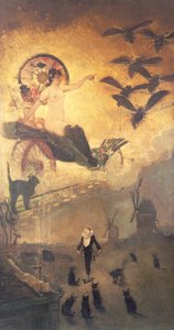 De Zwarte Katten door Adolphe Leon Willette