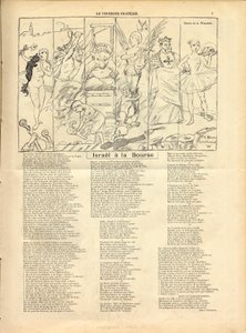De Courier francais, Satirisch in Zwart & Wit door Adolphe Leon Willette