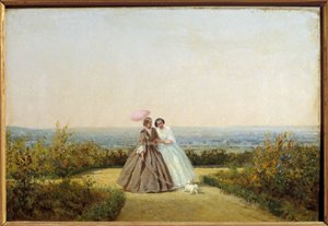 Vrouwen in de tuin
