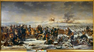 Campagne van Pruisen en Polen (1806-1807) Napoleon I (1769-1821) op het slagveld van Eylau 9/02/1807 door Adolphe Roehn