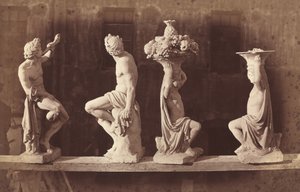 Vier Beelden, ca. 1868 door Adolphe Terris