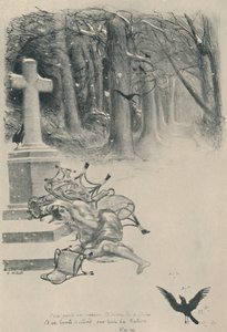 La Cigale door Adolphe Leon Willette