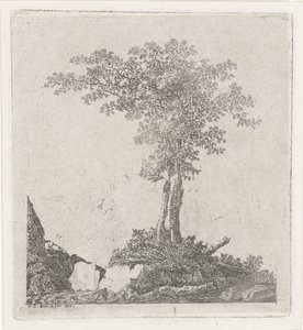Twee bomen door Adriaan Jacob Willem van Dielen