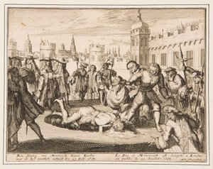 De executie van de hertog van Monmouth door Adriaan Schoonebeek