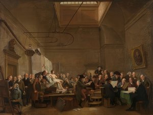 De tekenzaal van de Felix Meritis Genootschap