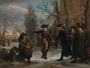 Generaal Daendels neemt afscheid van luitenant-kolonel Krayenhoff