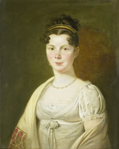 Portret van Wilhelmina Maria Haack (1786-1857), vierde vrouw van Gerrit Verdooren