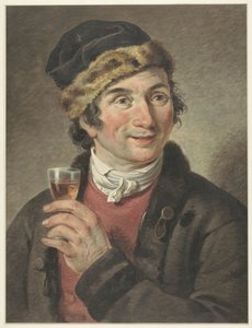 Portret van Adriaan de Lelie, met muts op