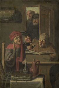 Muzikaal gezelschap door Adriaen (after) Brouwer