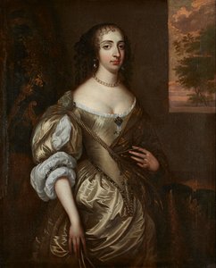 Portret van Mary van Oranje door Adriaen (circle of) Hanneman