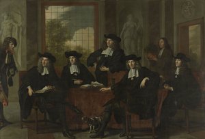 De superintendenten van het Collegium Medicum in Amsterdam, 1683