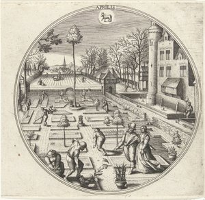 April door Adriaen Collaert