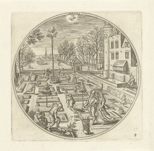 April door Adriaen Collaert