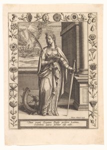 Heilige Catharina door Adriaen Collaert