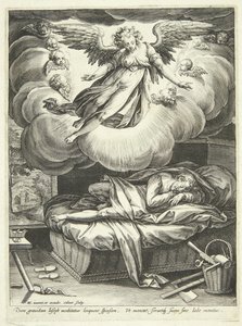 Aankondiging aan Jozef door Adriaen Collaert