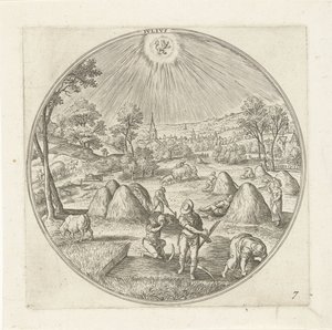 Juli door Adriaen Collaert