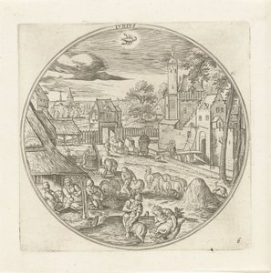 Juni door Adriaen Collaert