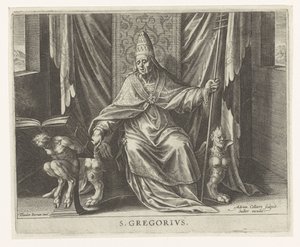 Kerkvader Gregorius door Adriaen Collaert